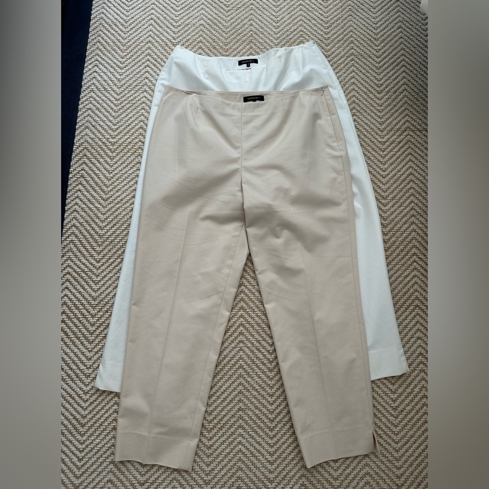 2 Pairs of Lafayette 148 Women's Tailored Trousers